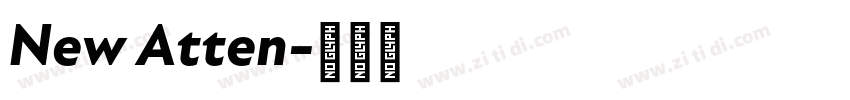 New Atten字体转换